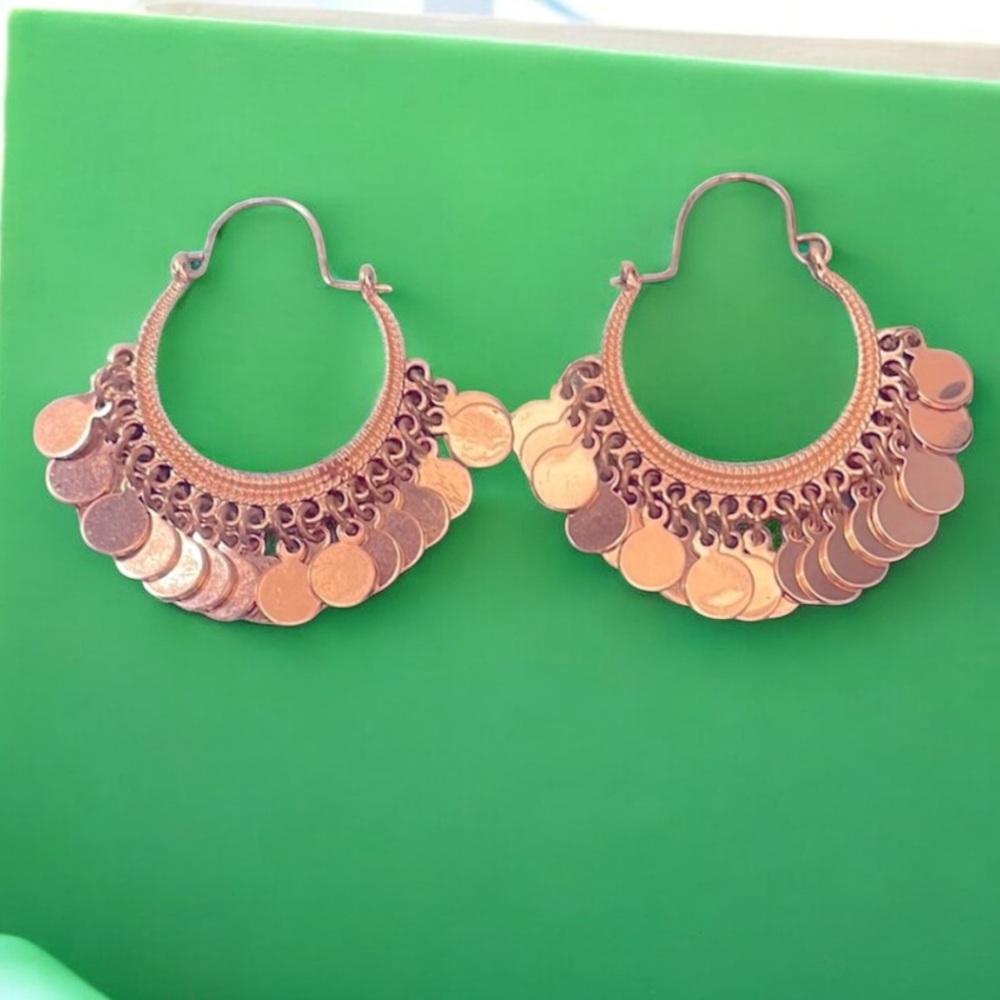 Gold chandelier earrings